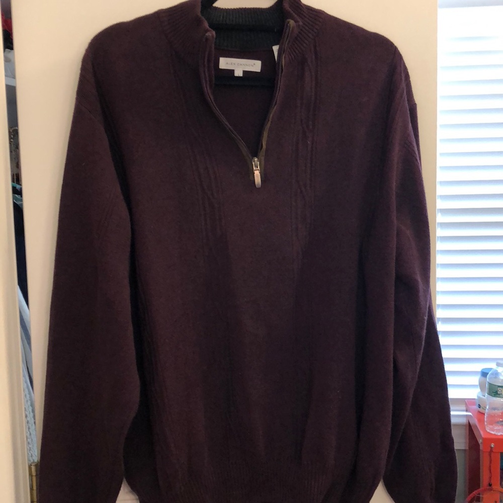 Alex cannon maroon half zip pullover